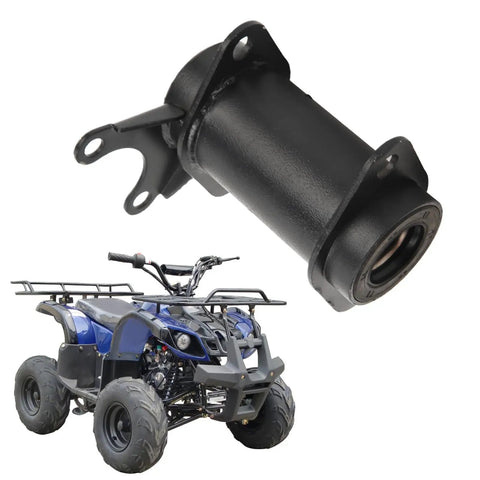 Rear Axle Bearing Carrier Hub for 50cc to 125cc ATVs Quad Go Karts, Beefy Heavy Duty Replacement, illustrated with an ATV