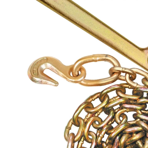 Heavy Duty Tow Chain With 15 Inch Forged J Hook And Grab Hook Grade 70 Chain 10 Foot 4700 Pound Safe Working Load Built Tough For Towing Heavy Vehicles And Safer Hauls