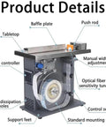 Heavy Duty Right Angle Labeler With Slick PLC Touch Screen And Hassle Free Width Adjustments For Snappy Cosmetic Food And Electronics Box Work That Runs Smooth On Two Point Five To Three Centimeter Rolls Daily, showing detailed components.