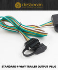 4 Pin Flat Trailer Wiring Harness Kit For Chevy Colorado And GMC Canyon 2004 Through 2012 With Isuzu I Series 4 Way Connector