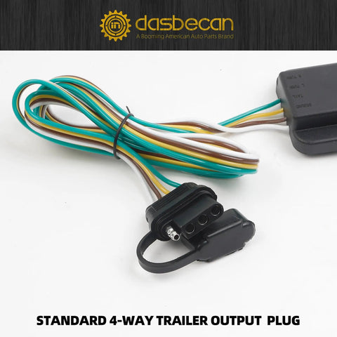 4 Pin Flat Trailer Wiring Harness Kit For Chevy Colorado And GMC Canyon 2004 Through 2012 With Isuzu I Series 4 Way Connector