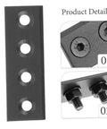 Replacement Track Connector For Sliding Barn Door Hardware Flat Mending Repair Plate with straight brackets details