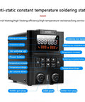 Must-Have 2-In-1 Soldering Station Pro Kit With Soldering Iron And Hot Air Gun 600W Ceramic Heating Anti Static Front View