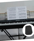 Stretchable Electronic Piano Keyboard Cover With Drawstring Key Protector For Digital Pianos Dirt Proof Dust Guard shown near a piano