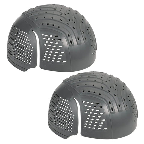 2-pack Universal Bump Cap Insert with Extra Venting for baseball hats, charcoal, lightweight head protection, side view