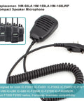 Compact Speaker Microphone With 2 Pin Screw Down Connector And 3 5mm Audio Jack Revolving Alligator Clip And Wide Compatibility