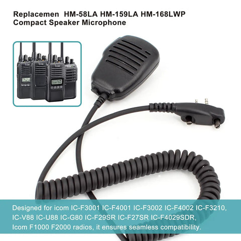 Compact Speaker Microphone With 2 Pin Screw Down Connector And 3 5mm Audio Jack Revolving Alligator Clip And Wide Compatibility