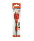 Two Piece Screw Point Paddle Drill Bit Set, 6-Inch Length By Seven-Eighths Inch Diameter, Go-Fast Speed Striker in package