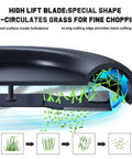 High lift mower blade designed for efficient grass chopping on 52-inch decks, compatible with Ariens and Gravely zero-turn models.