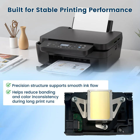 L1800 DTF Printhead Replacement For L1800D 1390 1400 1430 1500W R260 R270 R330 Printers, smooth ink flow, precision structure