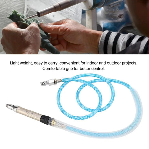 Heavy Duty Pneumatic Pencil Die Grinder Featuring Wicked Fast 70000 RPM Air Motor for precision engraving and carving with flexible hose.