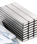 Heavy Duty Badass Neodymium Bar Magnets, 24 Pack, showing strong rectangular magnets with adhesive backing for workshop use.