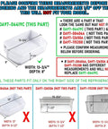 Upgraded Lifetime Right Door Shelf Basket Bin DA97-06419C Replacement for Refrigerators with dimensions and instructions