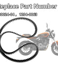 Black Rear Drive Belt For Harley David Touring 2004-2006 FLHT Screamin Eagle 132 Inch Replacement Part Fits Trike Series 40024-04 1204-0063 on bike background