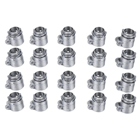 Heavy Duty Three Quarter Inch Conduit Squeeze Connector Fitting Rock Solid Zinc Alloy set of 16 fittings for quick install.