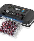 Powerful Home Vacuum Sealer With 95KPa Strong Vacuum And Double Seal For 2X Freshness sealing cherries in clear bag