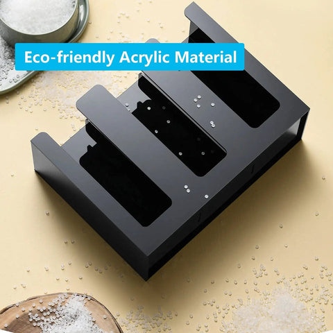 Heavy Duty Clear Acrylic Coffee Station Organizer And Coffee Bar Condiment Holder Bin with eco-friendly design.