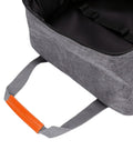 Built Tough Camping Gas Tank Bag with 320D cationic fabric, showing thick padding and orange handle for secure gripping.