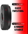 Four Pack Quick Release Angle Grinder Flange Nuts No Wrench Needed Self Locking Arbor Nuts With D Ring Knurl Fits 4-1/2, 5, 7, 9 Inch Grinders 5/8-11 Threads, knurled nut design