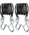 Heavy Duty RV Class III Tow Safety Cable Kit With S Hooks, 7 Ft Coiled Cables, 7500 Lb Capacity, 2 Pack Replacement BX88196