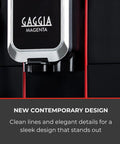 Close-up of Super Automatic Espresso Machine With One Touch Brewing And On The Fly Settings to Nail Your Favorite Cups, sleek design.