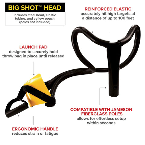 Pro Grade Arborist Throw Line Launcher Starter Kit Big Shot Head with ergonomic handle and launch pad for tree work