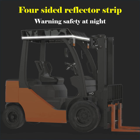 BENVOL forklift top cover, black transparent PVC, 0.5mm thick, sun UV shade roof for 6000lb forklift