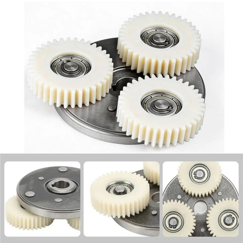 36T Solid Nylon Planetary Gear Set With 88mm Turn Clutch For E Bike Motor Clutch Kit Replacement Compatible With 500W 750W Hub Motors Left Gear Clutch Built Tough For Quiet Smooth Daily Rides