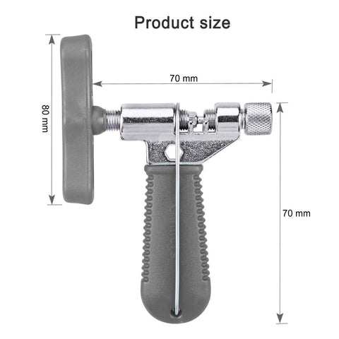 Bike chain breaker from All In One Bicycle Chain Tool Kit With Missing Link Pairs, Chain Breaker, Wear Gauge And Chain Checker