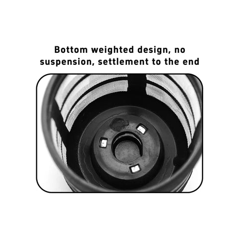 Bottom view of 4 Pack Stainless Steel Mesh Hose Filters with Half Inch Barb Fittings and Hose Clamps Heavy Duty Garden Hose Inlet Strainers