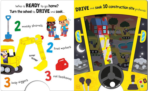 Construction Site Digger Adventure For Kids A Magic Headlight Find And Count Quest That Teaches Counting From One To Ten With Fun