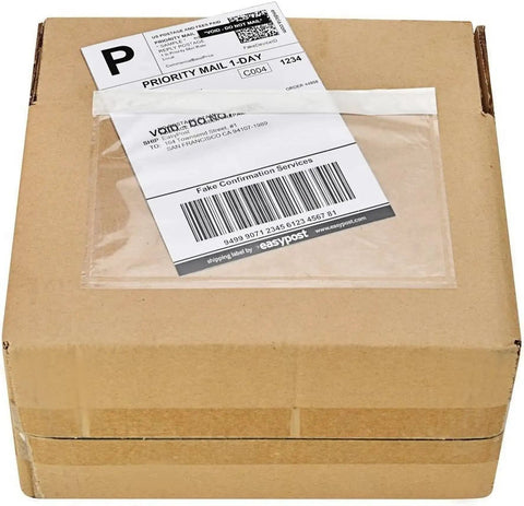 Clear Adhesive Top Loading Packing List Envelopes 7.5 By 5.5 Inches Bulk 200 Pack For Shipping Labels, Invoices, Packing Slips And Return Address Labels For Busy Shippers On The Go