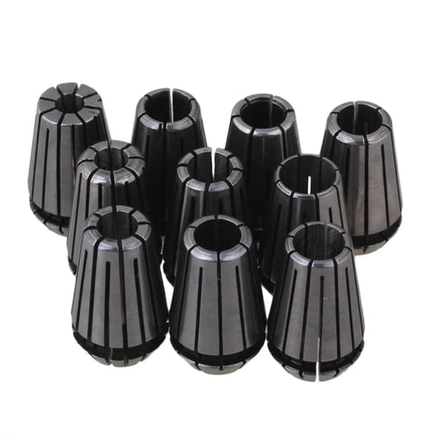 ER16 Extension Rod CNC Spindle Tool Set With Chucks Holder And 10 Piece Spring Collets For Workholding Rock Solid High Rigidity Precision