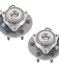 2 Pack Front Wheel Bearing And Hub Assembly 6 Lug 2WD With ABS Fits GMC Sierra 1500 Yukon 2000 To 2006 Chevy Silverado 1500 1999 To 2006 Cadillac Escalade 2002 To 2006 Replacement