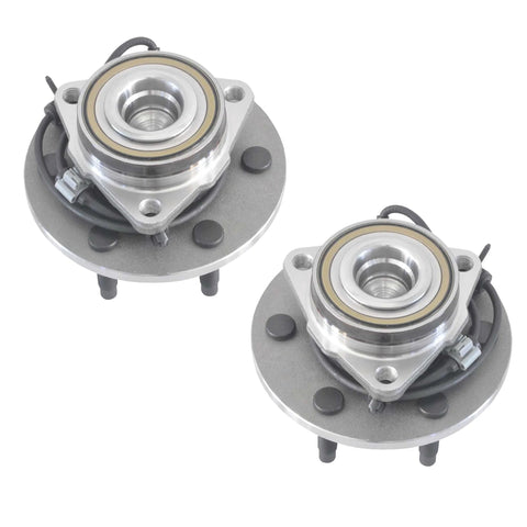 2 Pack Front Wheel Bearing And Hub Assembly 6 Lug 2WD With ABS Fits GMC Sierra 1500 Yukon 2000 To 2006 Chevy Silverado 1500 1999 To 2006 Cadillac Escalade 2002 To 2006 Replacement
