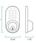 Dimensions diagram of TF-02OB Digital Deadbolt Door Lock With Keypad For Exterior Doors, Oil Rubbed Bronze, Keyless Entry