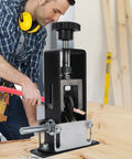 Dude, this Electric Manual Wire Stripper Is A Total Game Changer. Crank It By Hand Or Hook It To An Electric Drill! Compact design with black alloy body.