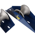 Heavy Duty Tray Type Cable Sheave with Aluminum 5 Inch Sheave and 12 Inch Length for Easy Tray Pulls and Self Lubricating Bearings
