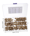 Copper Grease Nipples Assortment Kit With Zerk Fittings For Lubrication Straight And Angled Adapters For Bearings Heavy Duty