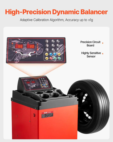 Display of Electric Tire Changer And Balancer Combo With 18 Inch Spindle 2HP Motor Workhorse Build And High Precision Auto Calibration