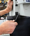 Mechanic using Long Arm Hex L-Wrench Set Double Pack For Pros to adjust machinery, highlighting ease of grip and reach.