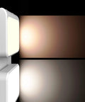 Plug In LED Night Light With Auto Dusk To Dawn Sensor Adjustable Brightness And Color Temperature From Warm White To Cool White No Brainer Plug In Setup emitting warm glow on wall