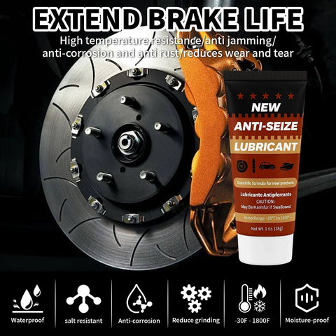 Anti Seize Copper Lubricant For Brake Calipers And Threads High Temp Formula To Prevent Seizing And Noise No Fuss For Brake Pins