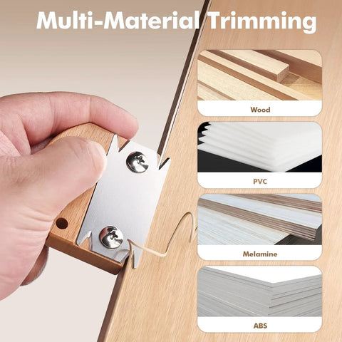 Pro Grade Wooden Edge Banding Trimmer With Three Replacement Blades trimming wood, PVC, melamine, and ABS materials