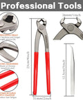 Awesome Ear Hose Clamp Kit With Cool Tools For Quick Fixes And Tough Jobs To Keep Your Car Engine Running Smooth And Safe All The Way Down The Road Today. 9in chrome vanadium steel pliers with red PVC handles