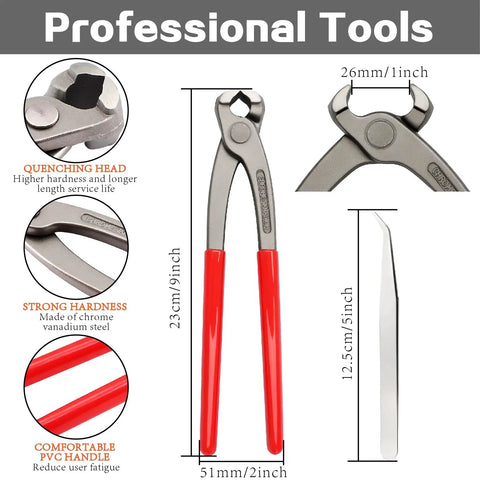 Awesome Ear Hose Clamp Kit With Cool Tools For Quick Fixes And Tough Jobs To Keep Your Car Engine Running Smooth And Safe All The Way Down The Road Today. 9in chrome vanadium steel pliers with red PVC handles