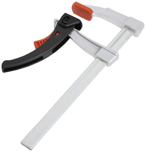 Heavy Duty 12 Inch Rapid Action Lever Clamp Built For Daily Grind With Rock Solid Vibration Resistant Jaw and Fast Release Design.