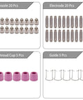 0.030 Inch Plasma Cutter Tip Nozzles Consumables Kit 50 Pack For CUT60 CUT60SP CUT50DP CUT50PI LGK60 LTP 5000 And More