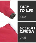 Universal 4 Inch Saw Dust Collection Bag Works Like A Dream For Planers And Table Saw Rigs Lightweight Breathable Fabric close-up of zipper and connector.