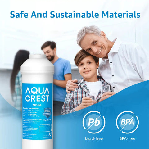 Go-To Inline Water Filter For Ice Makers And Refrigerators With 1/4-Inch Direct Connect Fittings, 5 Year Lifespan, family in background